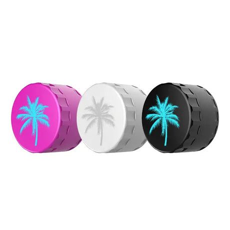 Sunakin SunGrinder in Pink, White, and Black with Palm Design - Front View