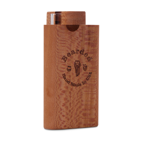 Bearded Distribution Stubby Wood Dugout with Glass Chillum in Sycamore - Front View
