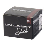 Cali Crusher O.G. Slick 2.5" Grinder Packaging - Front View on Seamless White