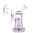 TerpDroid Mini Rig in Pink, compact 5.5" dab rig with showerhead percolator, 90-degree joint - front view