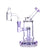 TerpDroid Mini Rig by The Stash Shack in Purple, 5.5" with Showerhead Percolator, Front View
