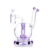 The Stash Shack TerpGlobe Mini Rig in Purple with Showerhead Percolator - Front View