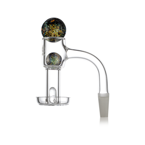 MJ Arsenal Full Weld Quartz Terp Slurper with Intricate Design - Front View