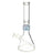 Prism CLEAR STANDARD BEAKER SINGLE STACK with Tie Dye detail - Front View