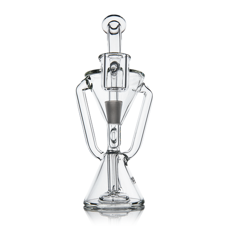 MJ Arsenal Time Turner Mini Dab Rig with quartz bucket, front view on a white background