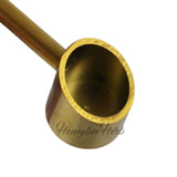 Close-up of Honeybee Herb Titanium 2 in 1 Banger Dab Nail in Gold, angled view
