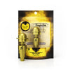 Honeybee Herb Titanium 6 in 1 Baseball Carb Cap Dab Nail in Gold, displayed on packaging