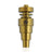 Honeybee Herb Titanium 6 in 1 Original Dab Nail in Gold, Front View for Dab Rigs