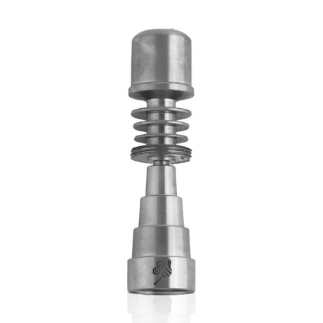 Honeybee Herb Titanium 6 in 1 Skillet E-Nail Dab Nail, front view on white background