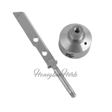 Honeybee Herb Titanium Sword Carb Cap in Silver with Detachable Tip, Universal Fit for Dab Rigs