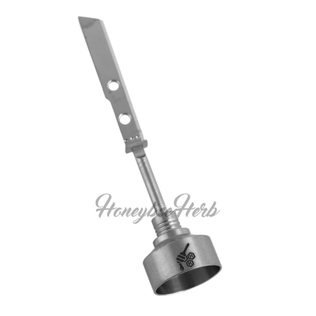 Honeybee Herb Titanium Sword Carb Cap for Dab Rigs, Silver Color, Novelty Design