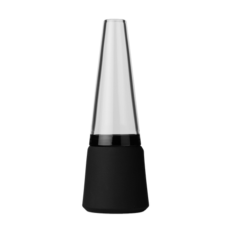 SOFTGLASS Modular Totem Bong with Black Silicone Base, Front View on White Background