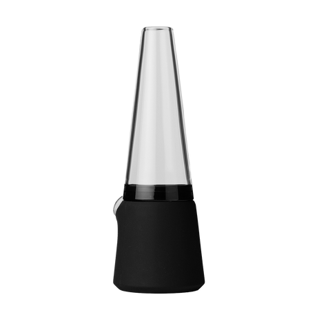SOFTGLASS Modular Totem Bong with durable black silicone base, includes carrying case, front view