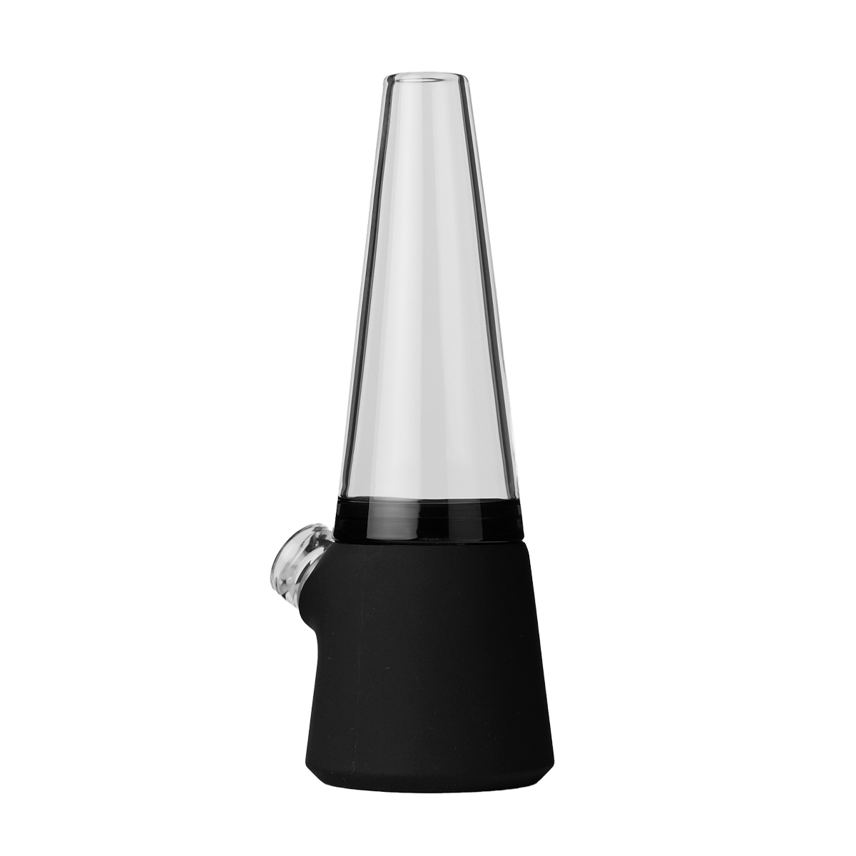 SOFTGLASS Totem Style Bong with Durable Silicone Base and Portable Case