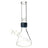 Prism CLEAR STANDARD BEAKER SINGLE STACK front view with clear glass and Prism logo