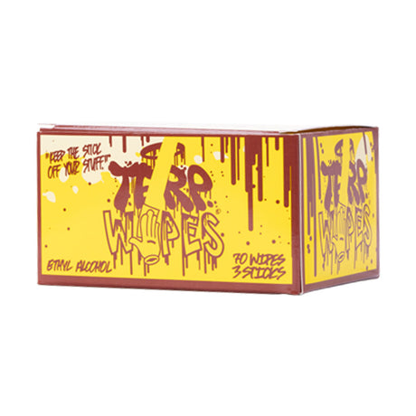Terp Wipes 70-Pack Ethyl Alcohol Swabs for cleaning glass & metal, vibrant packaging