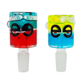 Cheech Glass Double Glycerin Bong Bowls with Coolant Feature, Front View