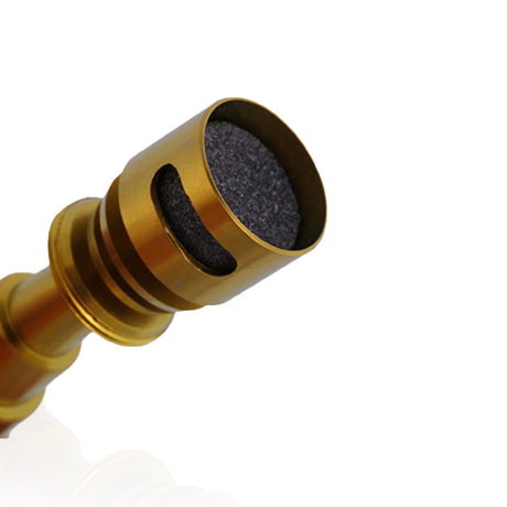 Honeybee Herb Titanium 6-in-1 Moon Rock Dab Nail for E-Rigs, angled side view on white background