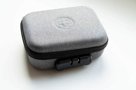 The Very Happy Kit in Gray - Durable, Zippered Travel Case for Smoking Essentials