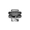 VLAB Black Opal-Embedded Spinning Carb Cap for Dab Rigs, Front View on White Background