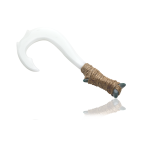 Empire Glassworks Hook Dab Tool with Twine Grip - Clear Glass Side View