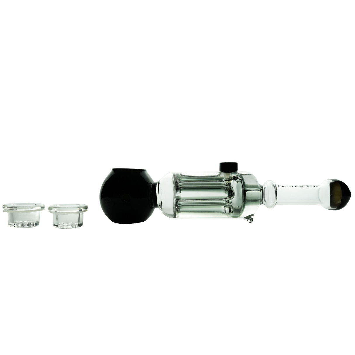 Freeze Pipe Revolver with 6 bowls side view on seamless white background