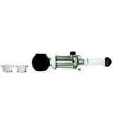 Freeze Pipe Revolver with 6 bowls side view on seamless white background