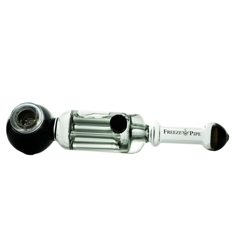 Freeze Pipe Revolver - Clear Glass Smoking Pipe with Cooling Chamber