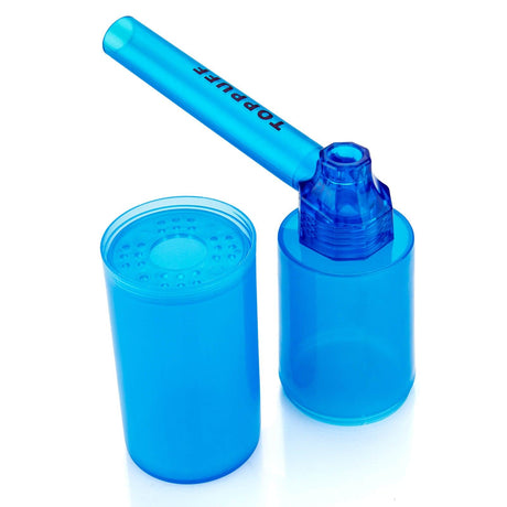 PILOT DIARY 2-in-1 Toppuff Blue Water Bottle Pipe Kit - Compact & Travel-Friendly