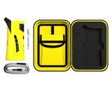 Lemonnade X G Pen Roam E-Rig Vaporizer in yellow with accessories and carrying case