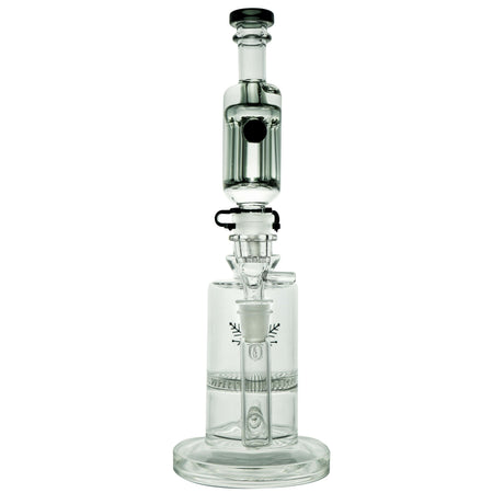 Freeze Pipe Mini Bong with Glycerin Coil for Cool Smoke - Front View on White Background