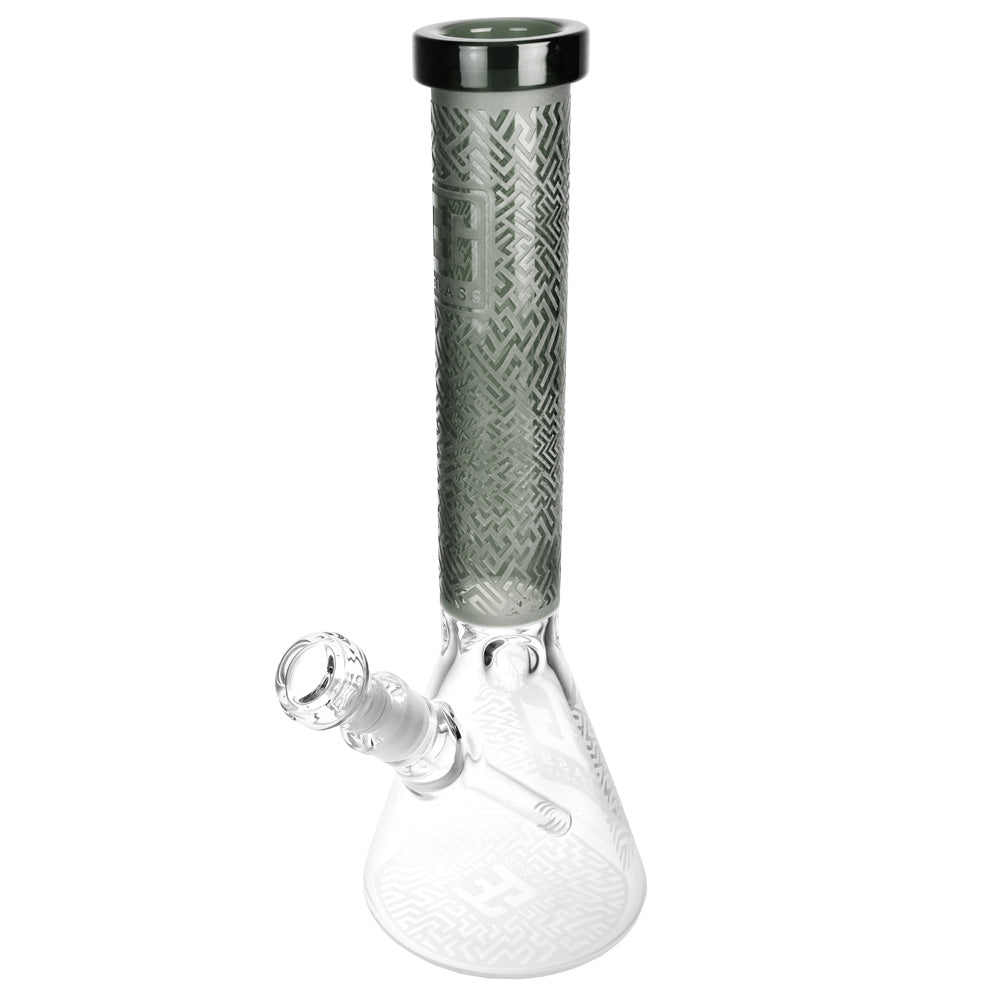 A-Maze-ing Etched Beaker Water Pipe