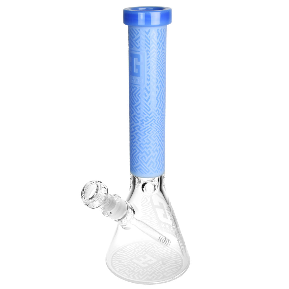 A-Maze-ing Etched Beaker Water Pipe