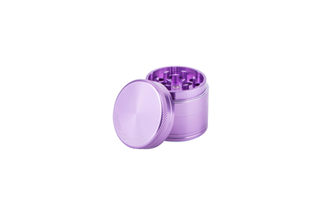 Aerospaced by Higher Standards 4-Piece Grinder in Lilac, Portable Aluminum Herb Grinder - Front View