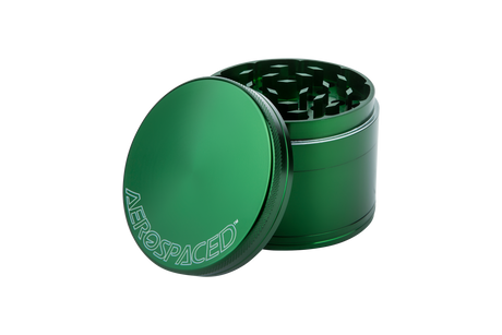 Aerospaced by Higher Standards 2.0" 4-Piece Grinder in Green, Compact Aluminum Design