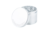 Aerospaced by Higher Standards 4-Piece Grinder in Silver, 2.0" size, compact and portable design