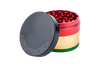 Aerospaced by Higher Standards 2.5" Rasta 4-Piece Aluminum Grinder for Dry Herbs, Side View