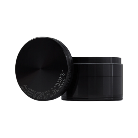 Aerospaced by Higher Standards 4-Piece Aluminum Grinder, 2.5" Compact Design, Side View