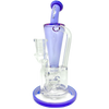 AFM Boomcycler 9" Dab Rig with Recycler Percolator - Front View on White