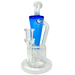 AFM Boomcycler 9" Dab Rig with Recycler Percolator and Blue Accents - Front View