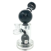 AFM Bubble Head Banger Hanger Dab Rig, 8" with Showerhead Percolator, Black Variant