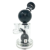 AFM Bubble Head Banger Hanger Dab Rig, 8" with Showerhead Percolator, Black Variant
