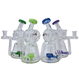 AFM Glass Barrel Recyclers with Slit-Diffuser Percolator, 7.5" tall, front view on white background