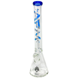 AFM Glass Beaker Bong 18" 9mm with Heavy Wall, Front View on White Background