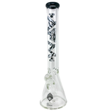 AFM Glass - Beaker 18" 9mm Thick Borosilicate Glass Bong - Front View with Deep Bowl
