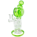 AFM Glass 9.5" Honey Bowl Recycler Dab Rig with Honeycomb Percolator, Front View