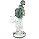 AFM Glass - Honey Bowl Recycler 9.5" Dab Rig with Honeycomb Percolator and 14mm Joint