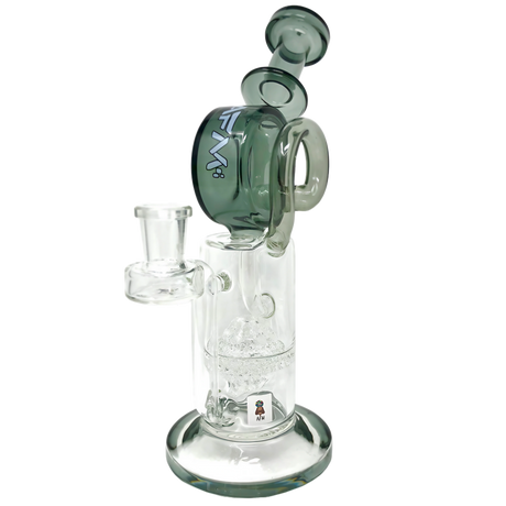 AFM Glass - Honey Bowl Recycler 9.5" Dab Rig with Honeycomb Percolator and 14mm Joint