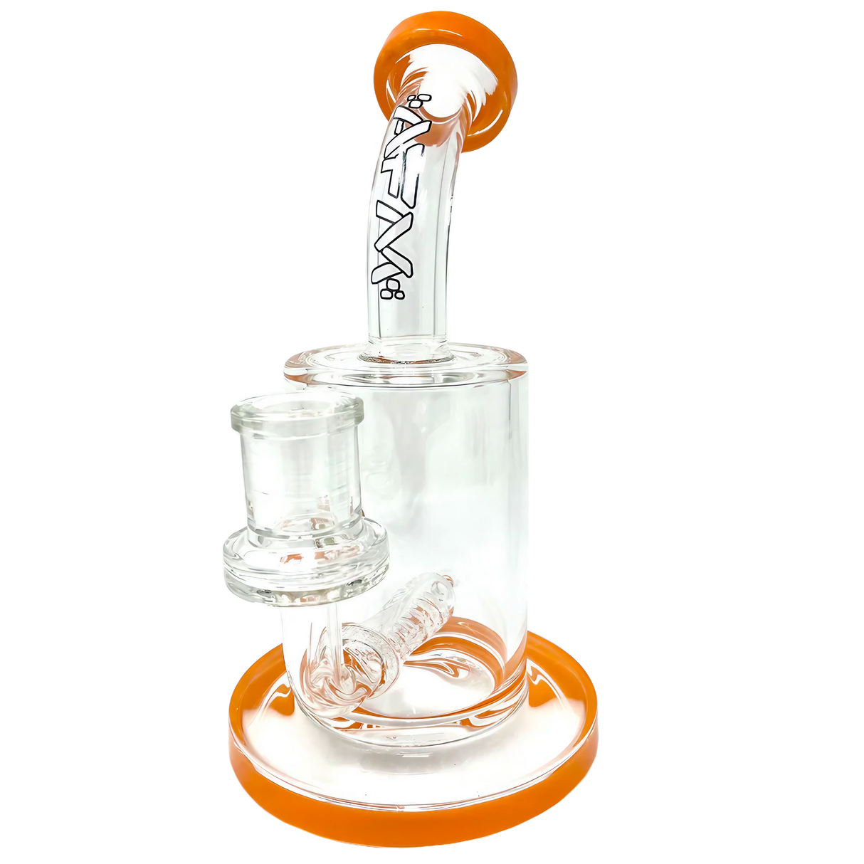 AFM Glass Inline Matrix Rig 7.5" Side View on Seamless White Background
