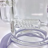 AFM Glass Inline Matrix Rig 7.5" close-up, showcasing its in-line percolator and sturdy base